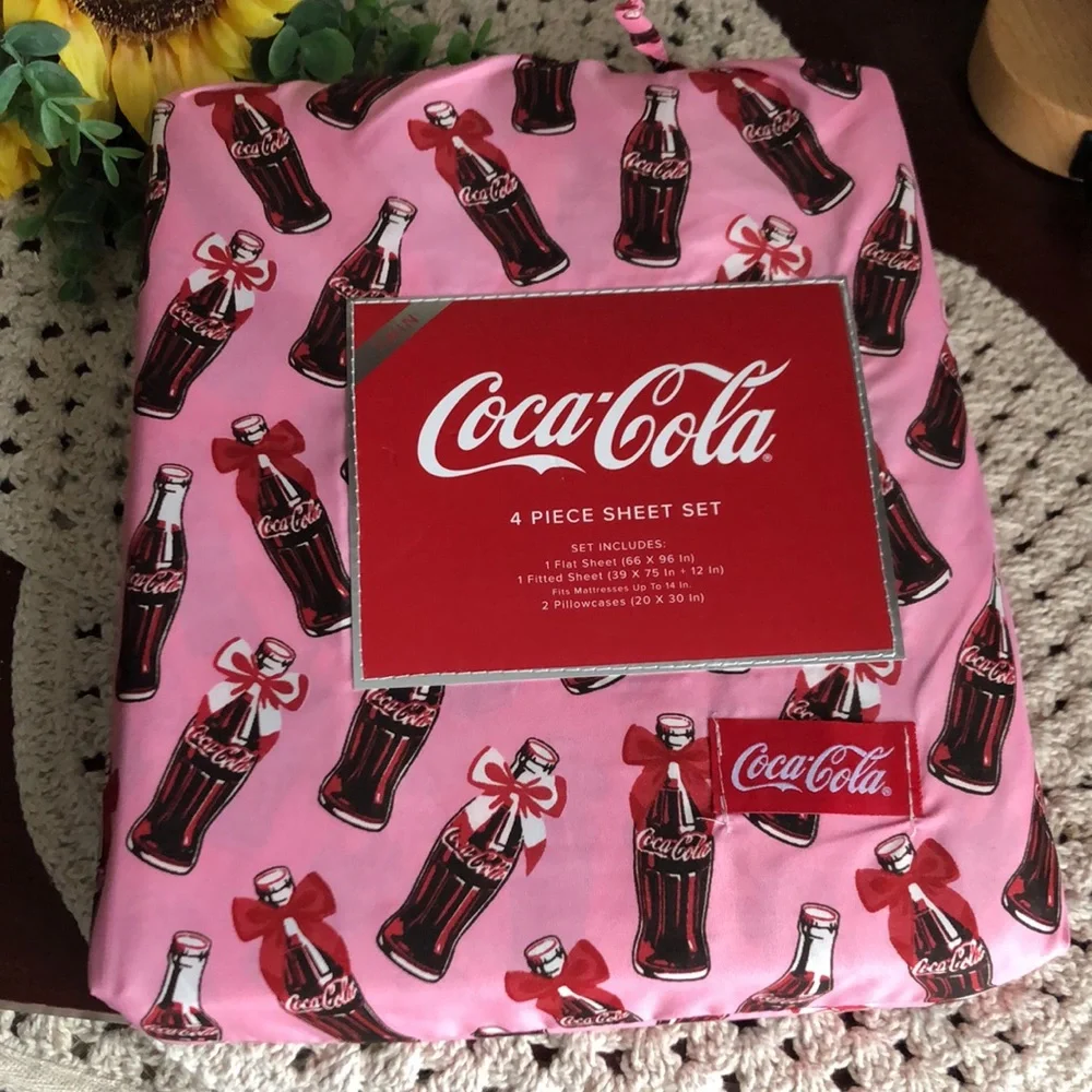Coca Cola Coke TWIN Sheet Set